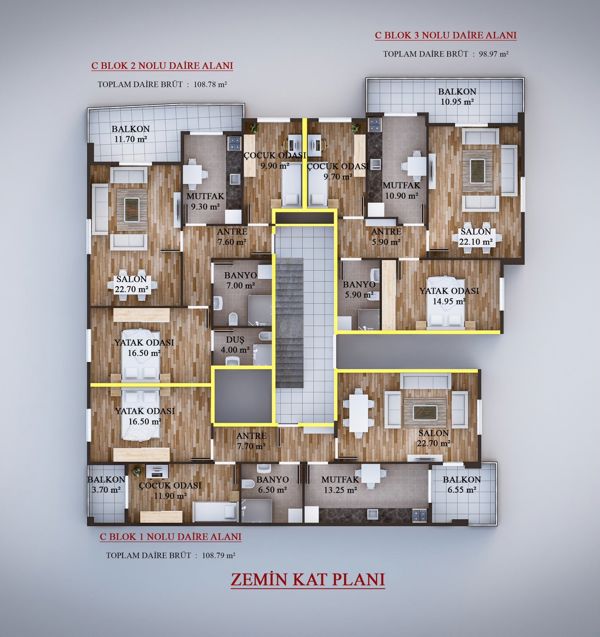 AKYAZI'DA SATILIK 24 AY TAKSİTLE SATILIK 2+1 DAİRELER